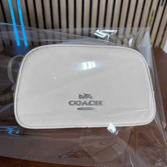 🤍🌸 COACH Ivory light cream Bag pace Brixton Baker Fanny Pack Belt Bag 🦘 kangaroo - Picture 13 of 13